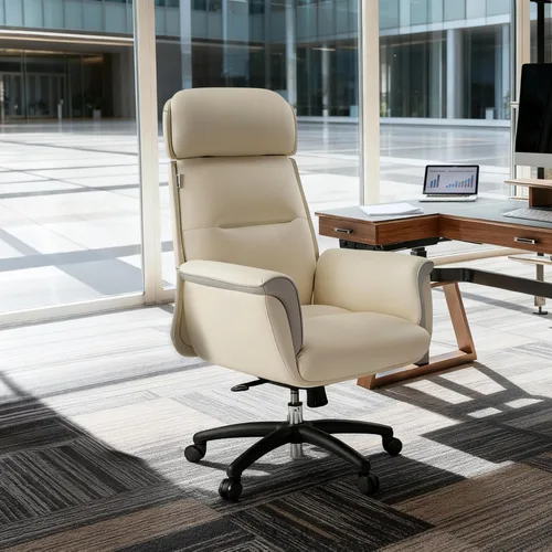 Vista 9 de EUREKA ERGONOMIC Silla de oficina de cuero de microfibra, silla de escritorio ergonómica, silla ejecutiva para juegos de oficina, cómoda silla