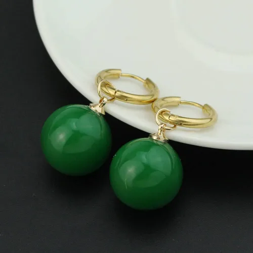 Vista 5 de KANGSHUN Pendientes de gota de ágata de anime Goku con clip