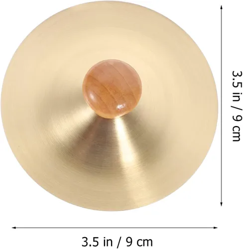 Vista 4 de 2 platillos de dedo instrumento de percusión platillos de dedo de metal platillos de dedo de plata para jugar