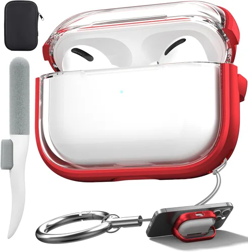 Vista 20 de Funda Valkit Compatible para AirPods Pro, Funda Protectora Transparente y Suave a Prueba de Golpes para AirPods Pro Gen 2ª/1ª (2023/2022/2019)