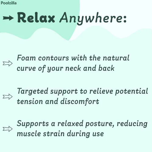 Vista 4 de Almohada de spa universal beige Poolzilla, (1 paquete) hecha de espuma suave para bañeras de hidromasaje al aire libre y tumbonas - Reposacabezas