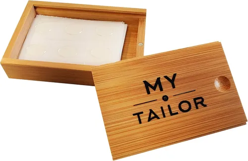 Vista 8 de Pegatinas de cuello para hombres y mujeres cinta de doble cara para la moda ancla de camisa corbata y cinturón - Reparación de botones de camisa