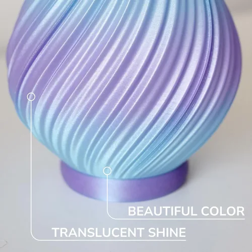 Vista 3 de Polymaker Panchroma - Filamento de impresión 3D Celestial de ácido poliláctico en degradé azul y morado, 0.069 pulgadas (0.069 in), 2.2 lbs, ácido