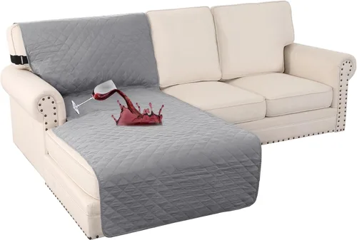 Vista 56 de Turquoize Funda 100 % impermeable para sillón de ala, protector de sofá, triple antideslizante, protector de muebles para mascotas, niños, perros