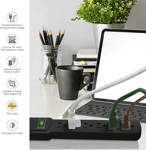 Vista 5 de GoGreen Power GG-16106MS 6 - Protector de sobrecarga con cable de 6 pies