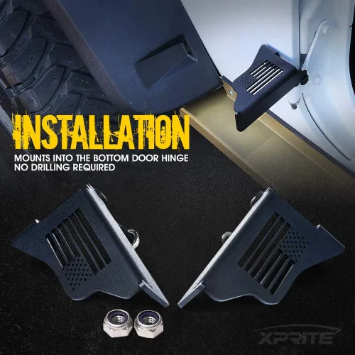 Vista 21 de Xprite Pedalines compatibles con Jeep Wrangler JK JKU 2007-2018