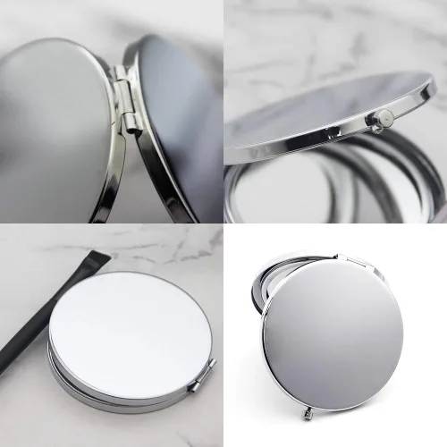 Vista 3 de EDSG Espejo compacto personalizado, espejo de mano, espejo de maquillaje, regalos para mamá, mujeres, ella, espejo compacto grabado con láser