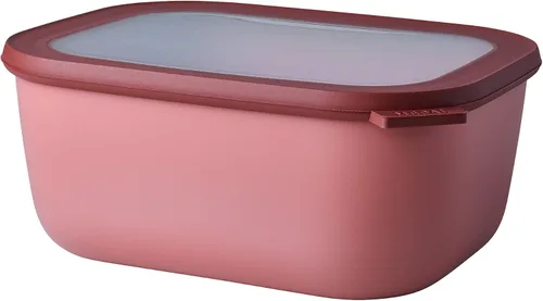 Vista 22 de Mepal Cirqula - Recipiente circular rectangular para almacenar y servir alimentos de 67.6 fl oz / 68 onzas con tapas transparentes, perfecto