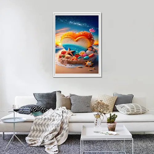 Vista 4 de Lunyloer Diamond Painting, 5D Diamond Art Kits for Adults Beginner, DIY Paint with Round Full Drill Diamonds Paintings Gem Art Perfect for Home Wall