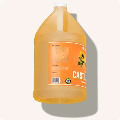 Vista 10 de Blisque Jabón de Castilla orgánico Sin perfume Jabón líquido suave hidratante puro Biodegradable y ecológico Con aceite de oliva y coco