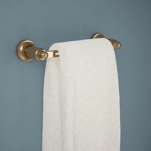 Vista 2 de Delta Saylor (1-Paquete) Barra de Toalla de 8'' para Baño, Barra de Toalla de Bronce Champán para Pared de Baño, Soporte de Toalla de Mano, Varilla