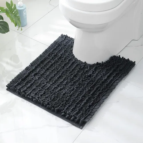 Vista 177 de FLOLEOPA Alfombras de baño de microfibra suave y esponjosa, tapetes de baño absorbentes, antideslizantes, lavables a máquina y de secado rápido