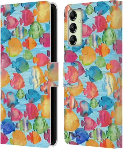 Vista 16 de Head Case Designs Officially Licensed Paul Brent Agate Mermaid Coastal Leather Wallet Case Compatible with Samsung Galaxy A14 5G