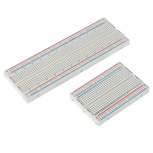 Vista 2 de Mini Breadboard 170 Puntos (6 Colores, 6 Piezas)+Pequeño Breadboard 400 Puntos Solderless (2PCS) + Breadboard 830 Puntos (1 PCS) para Arduino