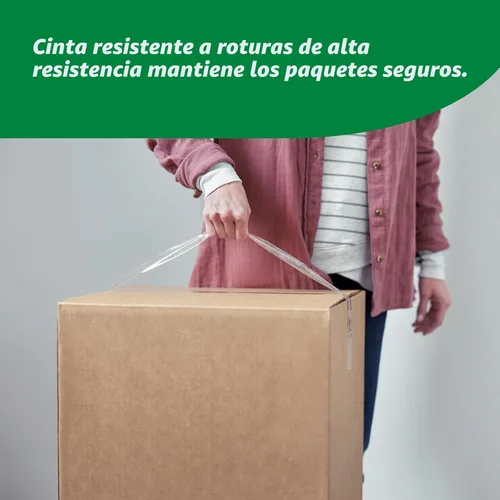 Vista 2 de Duck - Pistola de cinta adhesiva HD transparente de alta resistencia para cajas de embalaje, envío y mudanza - Incluye 1 rollo de recarga HD