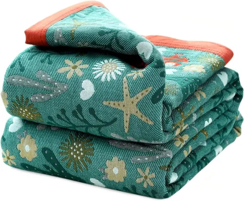 Vista 43 de Cobija para cama de estilo bohemio, 100 % algodón, ultra suave, edredón rústico, cobija de otoño, estampado floral, decoración de granja, cobija