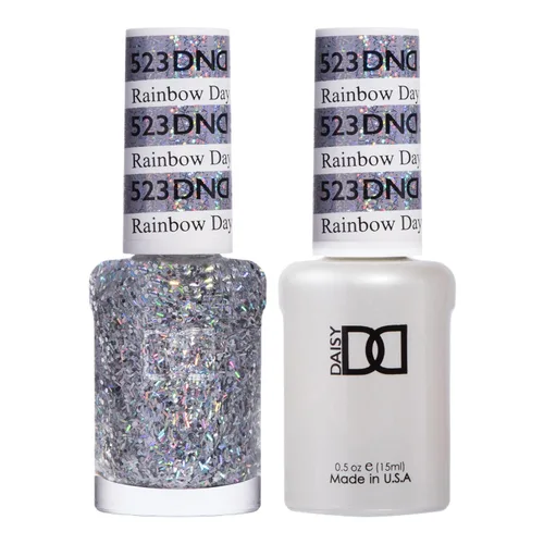 DND - Juego de esmaltes de gel, colección multipurpurina, esmalte de gel UV/LED y esmalte de uñas secado al aire, dúo de esmalte a juego sin