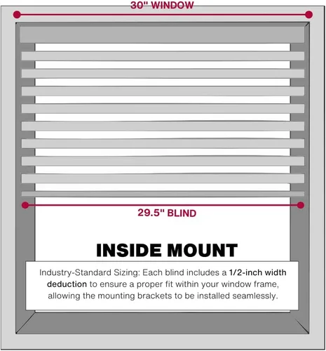 Vista 4 de LOTUS & WINDOWARE - Persiana pequeña de vinilo sin cuerda 1 pulgada