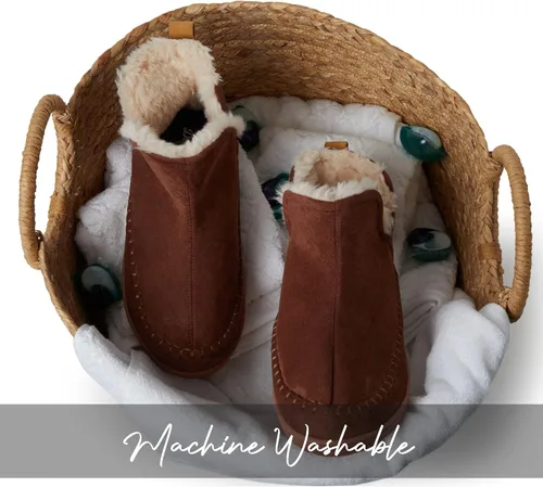 Vista 8 de Dearfoams Alpine Brixen - Botas cómodas de espuma viscoelástica para interiores y exteriores para hombre