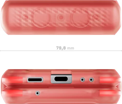 Vista 9 de Ghostek COVERT - Funda rosa para Galaxy Z Flip 4 para mujeres y niñas, protección completa de bisagra y parte trasera transparente, duradera