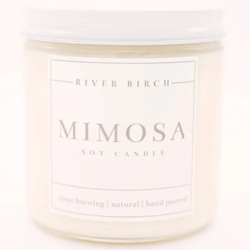 Vista 16 de River Birch Candles - Vela perfumada de menta y pomelo, velas de soja de primera calidad, totalmente naturales, no tóxicas, 16 onzas, 90 horas