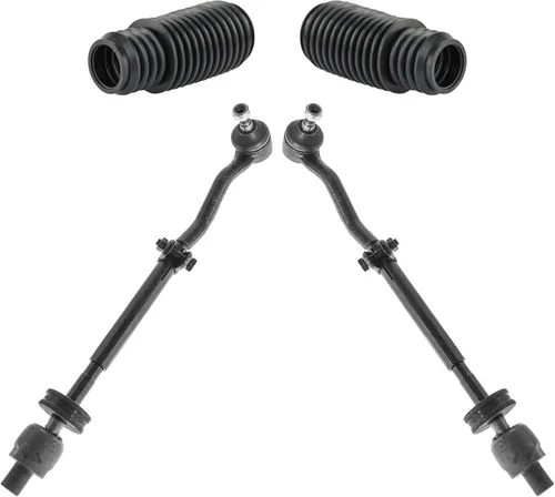 Vista 320 de TRQ Kit de dirección delantera con barra de acoplamiento de fuelle de piñón y cremallera compatible con Toyota Echo 2000-2005