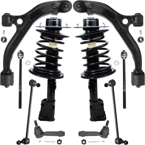 Vista 212 de Detroit Axle - Kit de brazos de control de extremo delantero RWD para cargador Chrysler 300 Dodge Challenger 11-19, brazos de control