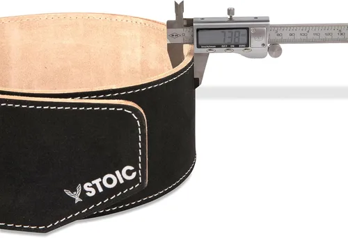 Vista 5 de Stoic Cinturón de levantamiento de pesas/cinturón de levantamiento de pesas - 4 pulgadas de ancho - sin cono para un máximo apoyo y protección