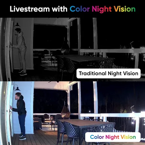 Vista 3 de WYZE Cam OG interior/exterior 1080p Wi-Fi cámara inteligente de seguridad para el hogar con visión nocturna a color, con cable, detección