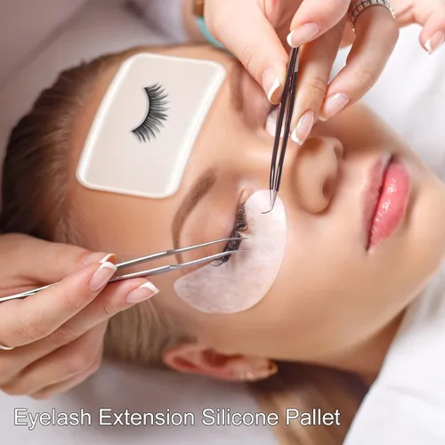 Vista 2 de 6 almohadillas de silicona para pestañas postizas para extensiones de pestañas, pestañas sueltas, herramientas de extensiones de pestañas