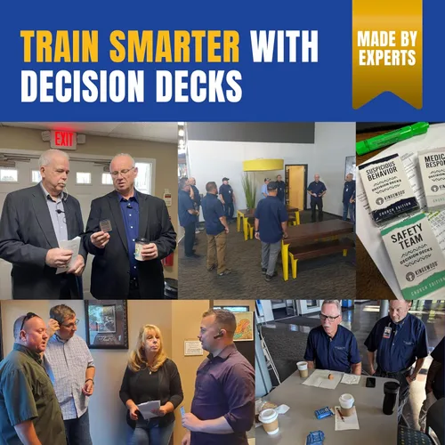 Vista 6 de Mazos de decisión de seguridad y seguridad de la iglesia 60 tarjetas de escenario de equipo de seguridad para líderes de seguridad de Churrch.