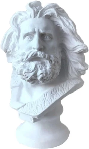 Vista 13 de ECYC Escultura clásica de David Busts de 6 pulgadas, escultura de resina