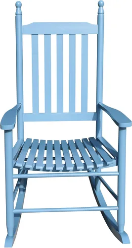 Vista 6 de Silla mecedora para balcón, porche, para adultos, de madera, para interiores y exteriores, resistente a todas las condiciones climáticas