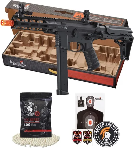 Vista 2 de Lancer Tactical Gen 2 Nueva Carabina Ligera de Batalla X CQB 9mm AEG