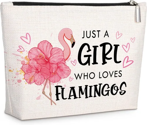 Vista 14 de GevGuxLuo A girl loves Makeup Bag, Beige, Contiene mi cara