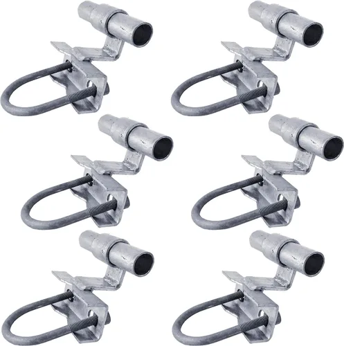 Vista 7 de Jake Sales Soporte de riel para puerta rodante/deslizante - Montaje en pared: para tubería de riel de 1-5/8" [parte trasera plana]