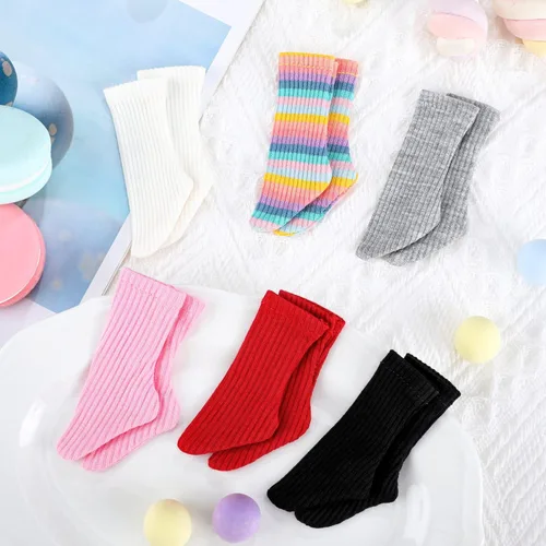 Vista 7 de Sotiff 6 pares de mini calcetines de muñeca accesorios de ropa de muñeca para figura de juguete femenino