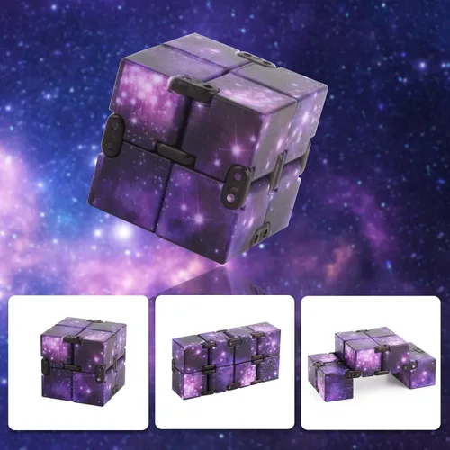 Vista 2 de Fidget Infinity Cube Toys Fidget Cubes Hand Held Magic Cube Cool Toy Stuff Gadgets Cosas Regalos de Cumpleaños Único Niños Niñas Adultos Ansiedad