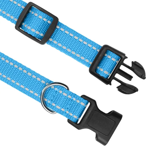 Vista 6 de PetJoy Paquete de 3 Correas de Repuesto para Collares de Descarga y Electrónicos - Collares de Perro Ajustables de Nylon Duradero, 8-27 Pulgadas