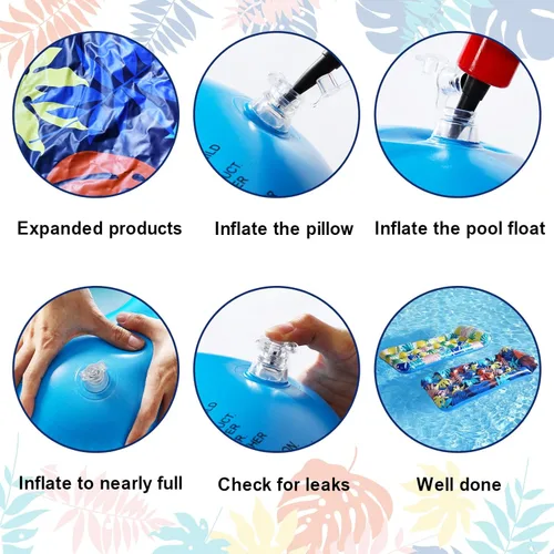 Vista 7 de Pool Floats - Inflatable Oversized Pool Raft, Pool Float Adults, Cooling Pool Float Contour Lounger with Headrest for Swimming Pool, Lake, Summer