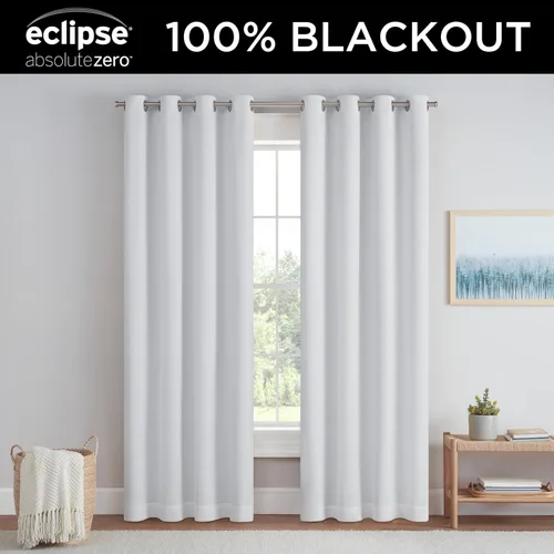 Vista 4 de Eclipse Dutchess - Cortinas 100% opacas con ojales, cortinas de ventana con aislamiento térmico para sala de estar, dormitorio o sala de prensa