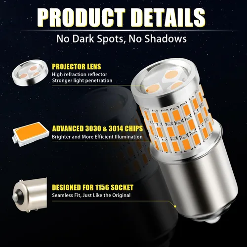 Vista 5 de Bombillas LED iBrightstar super brillantes de 9-30 V, de baja potencia 3156 3157 3057 4157 con reemplazo de proyectos para encender luces de señal