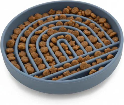 Vista 12 de Should We Go? Alimentador lento para perros y gatos, el tazón Slowdown de silicona, solución para comer lentamente con diseño moderno de alfombrilla