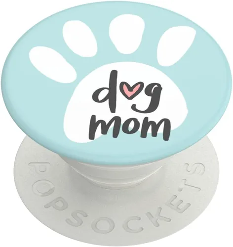 PopSockets Agarre adhesivo para teléfono, soporte, soporte para teléfono, perro - PG-Dog Mom OW OW OW