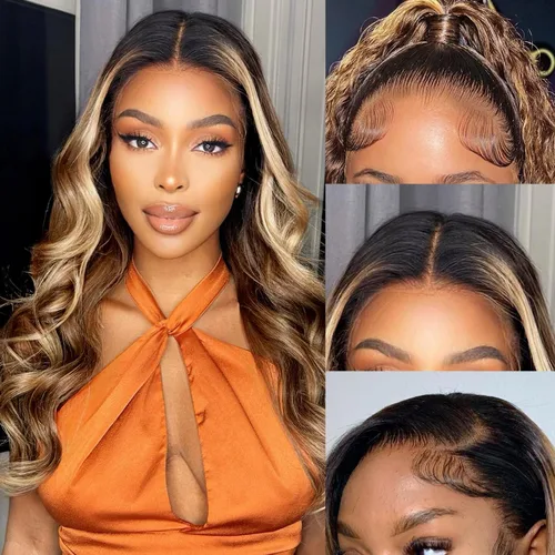 Vista 22 de Aaliweya - Pelucas de cierre de encaje HD de 5 x 5, cabello humano, onda corporal, 5x5, con encaje frontal, para mujeres, densidad de 180, cierre