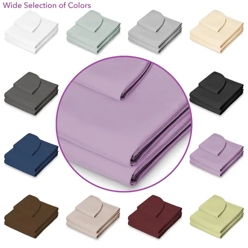 Vista 5 de Saloniture Juego de 3 piezas de sábanas de microfibra para mesa de masaje - Cubierta premium para camilla facial - Incluye sábanas planas y Lavanda