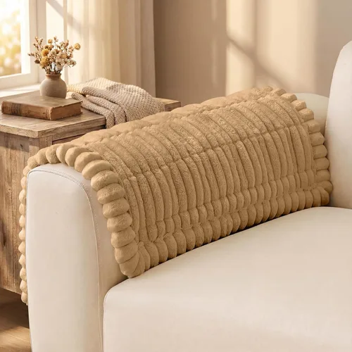 Vista 22 de decorUhome Funda de sofá mullida para mascotas, funda de sofá antideslizante para brazo de sofá, protector de sofá suave y grueso, fundas de sofá