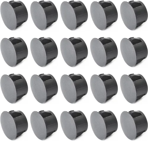 Heyiarbeit Tapones para agujeros de 1/2 pulgadas/0.512 in, de plástico, redondo, a presión, tipo de bloqueo, tubo, muebles, esgrima, poste,