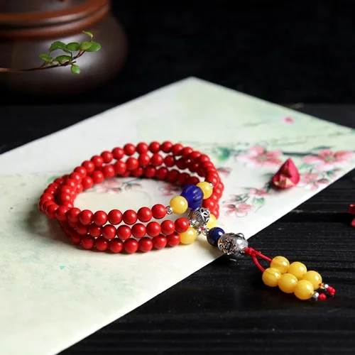 Vista 8 de RUBYCA Buddha cuentas sueltas de metal antiguo estilo tibetano espaciador para hacer joyas, pulseras, collares, manualidades