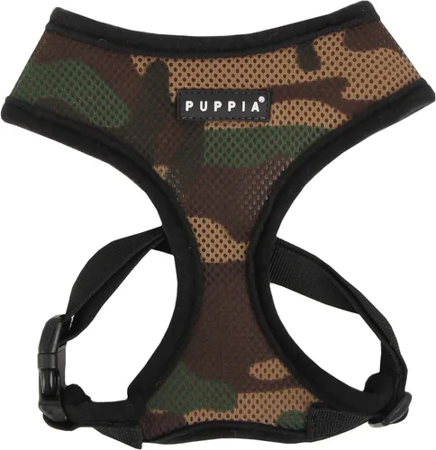 Vista 28 de Arnés suave para perro Puppia, azul marino, grande (PDCF-AC30-NY-L)